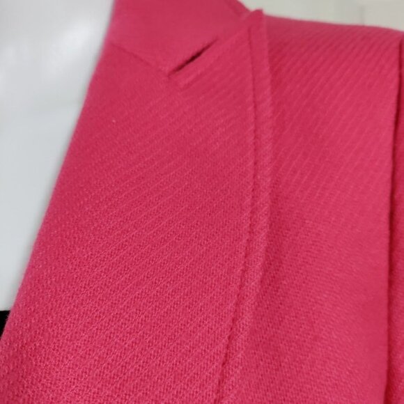 Giorgio Armani Cashmere Long Sleeve Peak Lapel Preppy Work Blazer Pink 36 - Picture 6 of 16